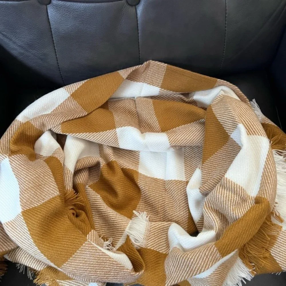 Madewell Buffalo Check Blanket Scarf NWT